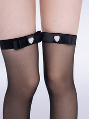 Heart bow lolita stockings
