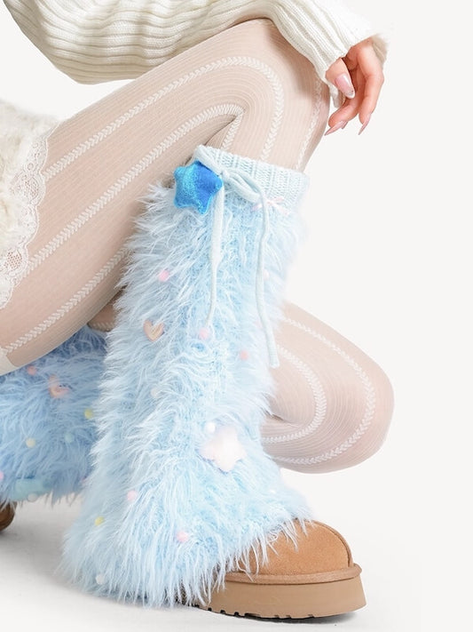 cutiekill-holiday-star-furry-leg-warmers-c0373
