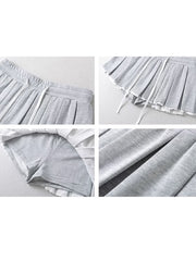 cutiekill-jennie-style-drawstring-lace-trimmed-mini-skirt-om0401