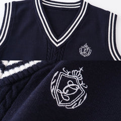 cutiekill-jk-crown-embroidery-sweater-vest-jk0078
