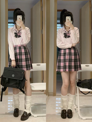 JK girl long sleeve doll collar uniform blouse