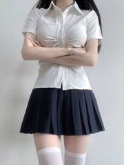 cutiekill-jk-ruched-slim-fit-blouse-shirt-jk0081