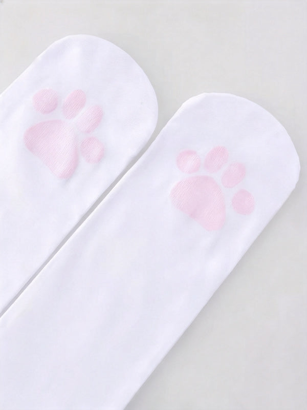cutiekill-jk-style-kitty-paw-anti-slip-tights-c0550