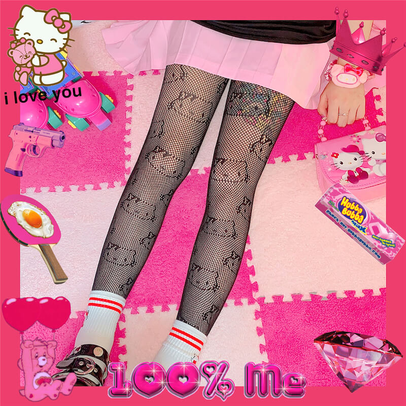 cutiekill-kawaii-goth-y2k-hello-kitty-lace-fishnet-tights-c0025