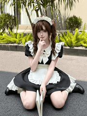 cutiekill-kawaii-vintage-ruffles-maid-dress-ah0905