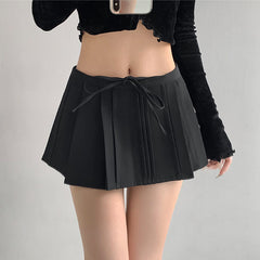 cutiekill-knotbow-pleated-mini-skirt-om0248