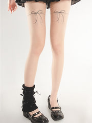 cutiekill-knotbow-tattoo-tights-c0490