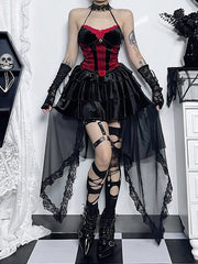 cutiekill-lace-halter-camisole-layered-skirt-ah0549