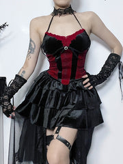 cutiekill-lace-halter-camisole-layered-skirt-ah0549