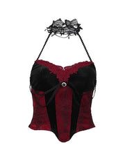 cutiekill-lace-halter-camisole-layered-skirt-ah0549