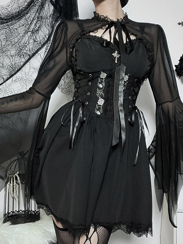 cutiekill-lace-ribbon-see-through-bolero-ah0334