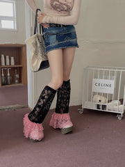 cutiekill-layered-star-lace-leg-warmers-c0330