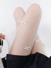 cutiekill-lolita-bow-rhinestone-shimmer-tights-c0426