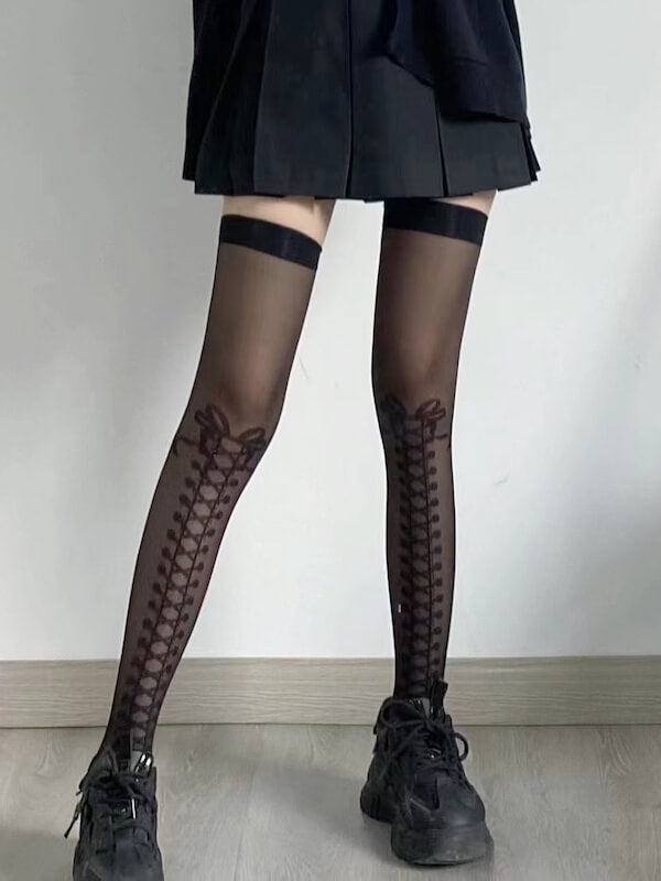 cutiekill-lolita-bow-ribbon-lace-up-stockings-c0134