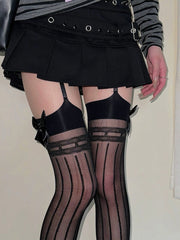 cutiekill-lolita-bow-stripe-strap-tights-c0486