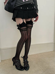 cutiekill-lolita-bow-stripe-strap-tights-c0486