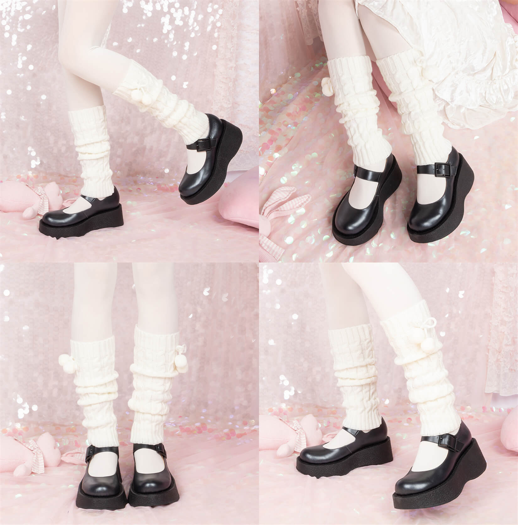 cutiekill-lolita-fluffy-pompon-leg-warmer-c0058