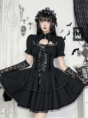 cutiekill-lolita-goth-lace-up-dress-chain-bolero-ah0840