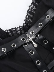 cutiekill-lolita-goth-lace-up-dress-chain-bolero-ah0840