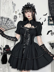 cutiekill-lolita-goth-lace-up-dress-chain-bolero-ah0840
