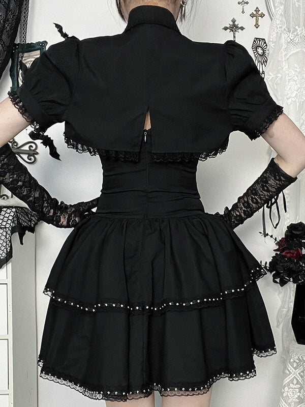 cutiekill-lolita-goth-lace-up-dress-chain-bolero-ah0840