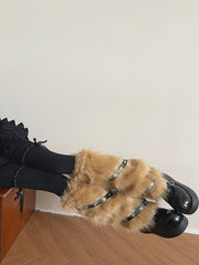 cutiekill-maillard-gothic-brown-furry-pu-leg-warmers-c0506