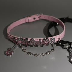 cutiekill-nana-y2k-rhinestone-guitar-choker-acc006
