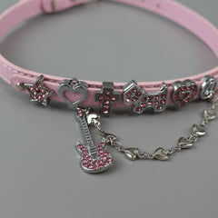 cutiekill-nana-y2k-rhinestone-guitar-choker-acc006