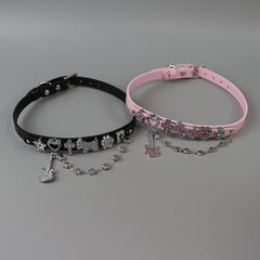cutiekill-nana-y2k-rhinestone-guitar-choker-acc006