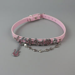 cutiekill-nana-y2k-rhinestone-guitar-choker-acc006