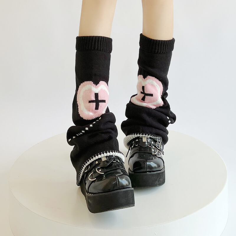 cutiekill-pastel-y2k-hearts-leg-warmers-c0121