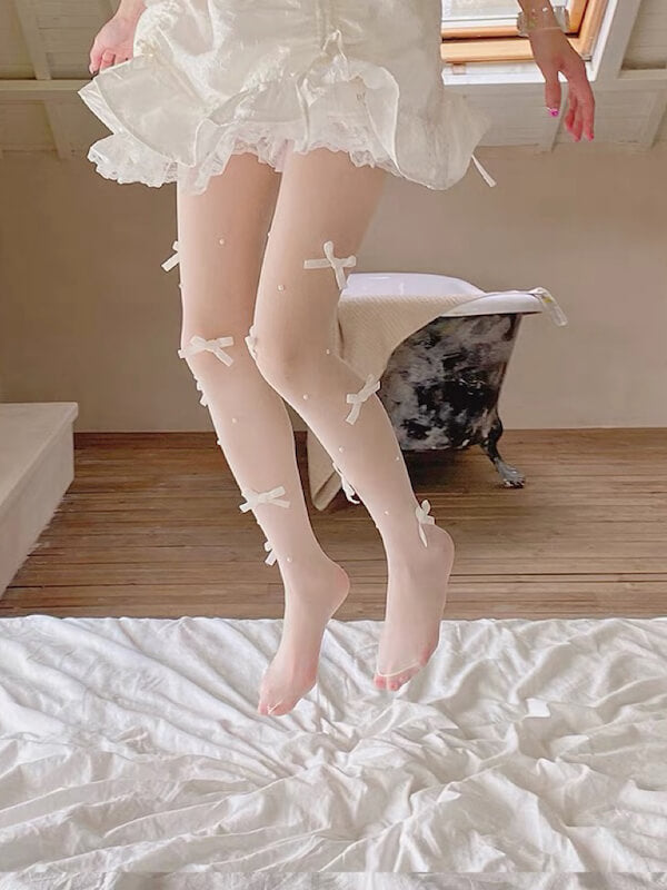 cutiekill-pearl-lolita-bow-tights-c0381