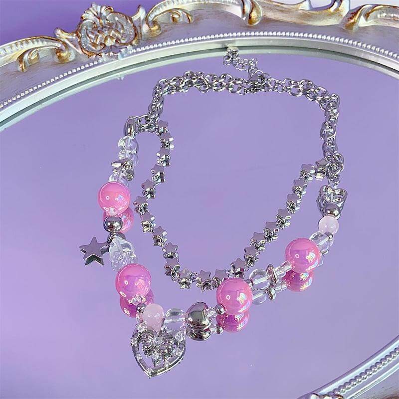 cutiekill-pink-candy-heart-necklace-ah0507