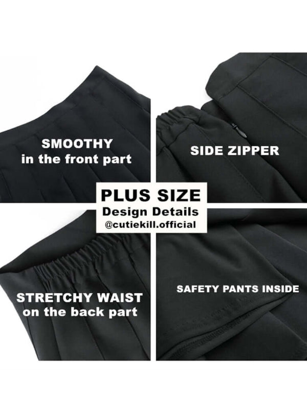 cutiekill-plus-size-classic-christmas-red-plaid-a-line-skirt-c00348