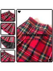 cutiekill-plus-size-classic-christmas-red-plaid-a-line-skirt-c00348