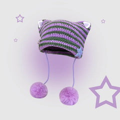 cutiekill-pompon-y2k-cat-ears-hat-c0342