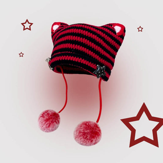 cutiekill-pompon-y2k-cat-ears-hat-c0342