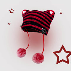cutiekill-pompon-y2k-cat-ears-hat-c0342