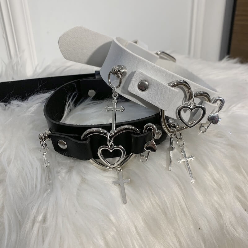 cutiekill-punk-heart-cross-choker-ah0369