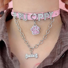 cutiekill-puppy-paw-cute-bone-choker-ah0418