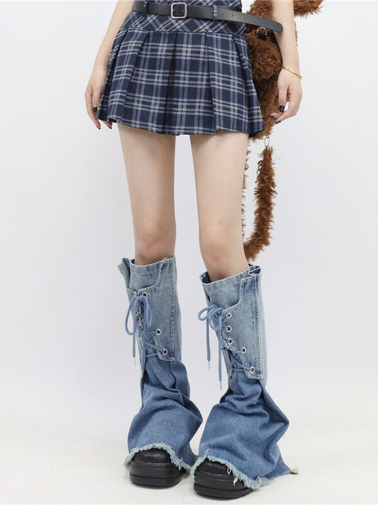 cutiekill-ribbon-gradient-denim-leg-warmers-c0330