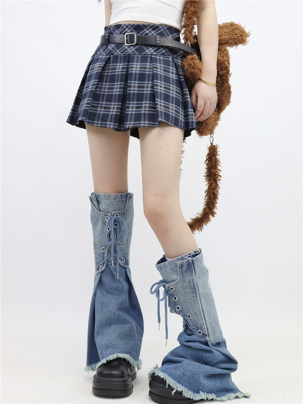 cutiekill-ribbon-gradient-denim-leg-warmers-c0330