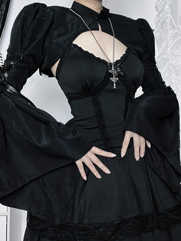 cutiekill-ribbon-sleeves-gothic-bolero-ah0539