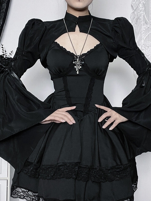 cutiekill-ribbon-sleeves-gothic-bolero-ah0539