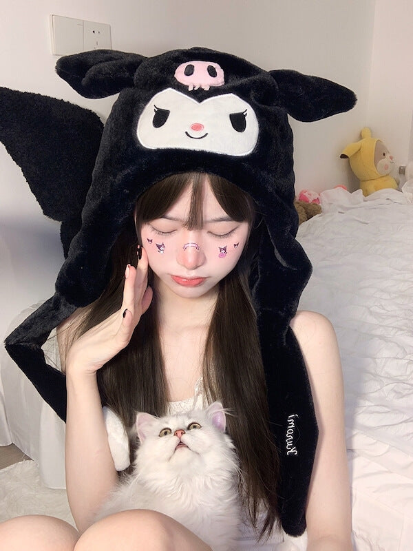 cutiekill-movable-ears-kuromi-cinnamoroll-hat-m0036