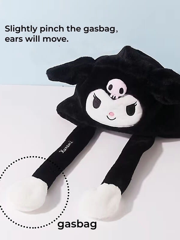 cutiekill-movable-ears-kuromi-cinnamoroll-hat-m0036cutiekill-rmovable-ears-kuromi-cinnamoroll-hat-m0036