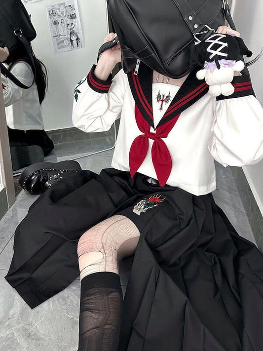 cutiekill-rose-devil-black-red-jk-uniform-set-jk0069