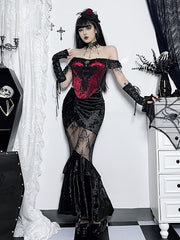 cutiekill-see-through-lace-fishtail-skirt-ah0584