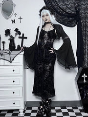 cutiekill-sexy-goth-jacquard-halter-dress-ah0331