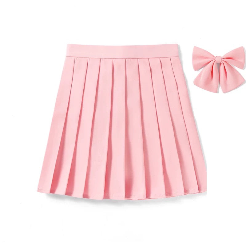 cutiekill-skirt-bow-jk-candy-color-school-uniform-skirt-c00184